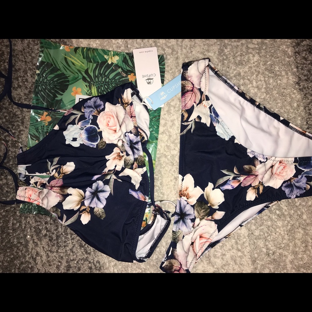 Rose Whisper Floral Bikini